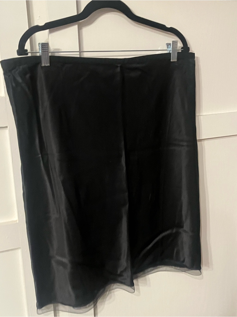 EUC J. Crew Black Women's Satin Slip Skirt